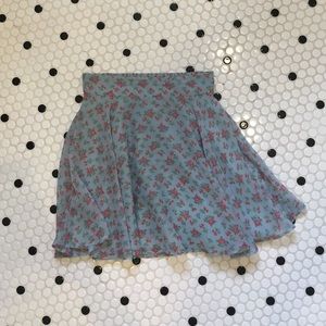 floral skater skirt