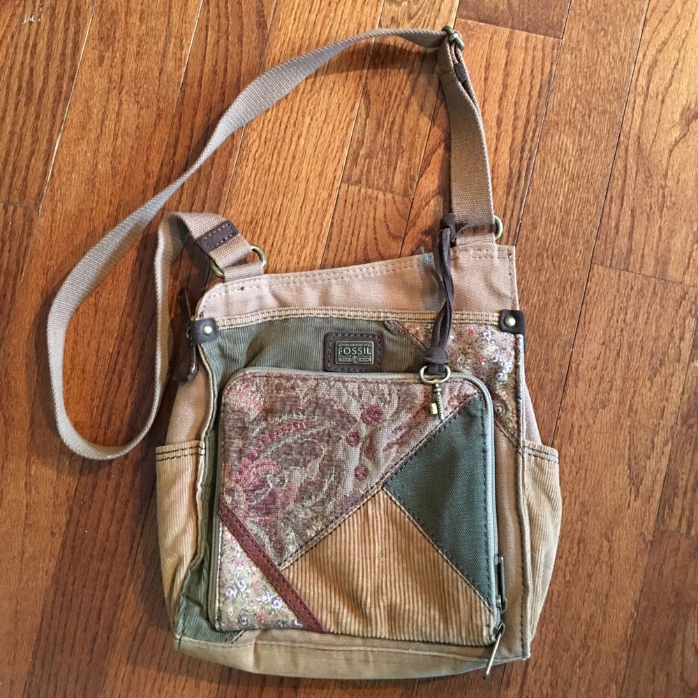 Fossil Corduroy Crossbody