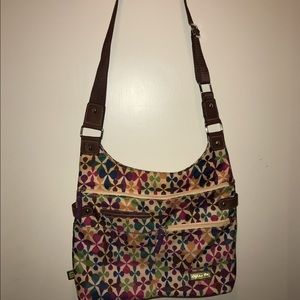 Lily Bloom multicolored cross body purse