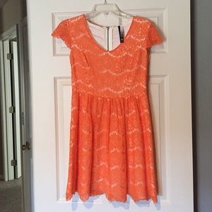 Kensie orange dress