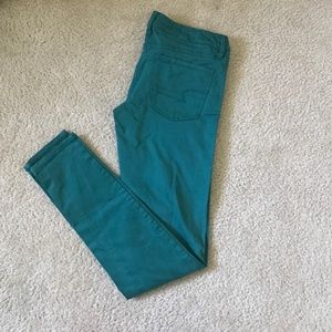Size 6 turquoise American Eagle jegging
