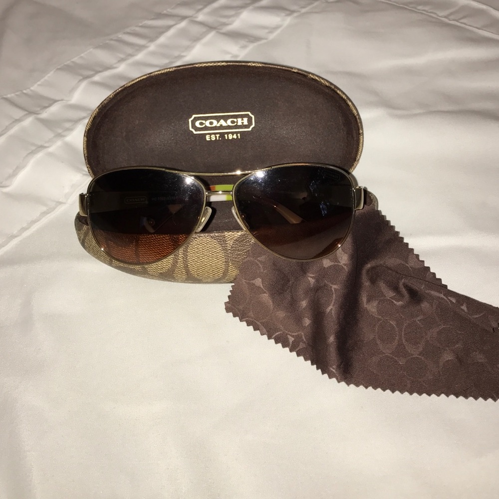 Coach aviator sunglasses