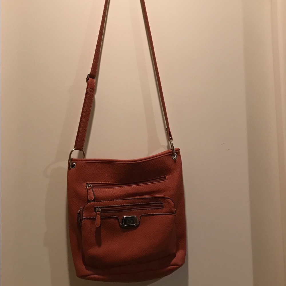 Orange Messenger purse