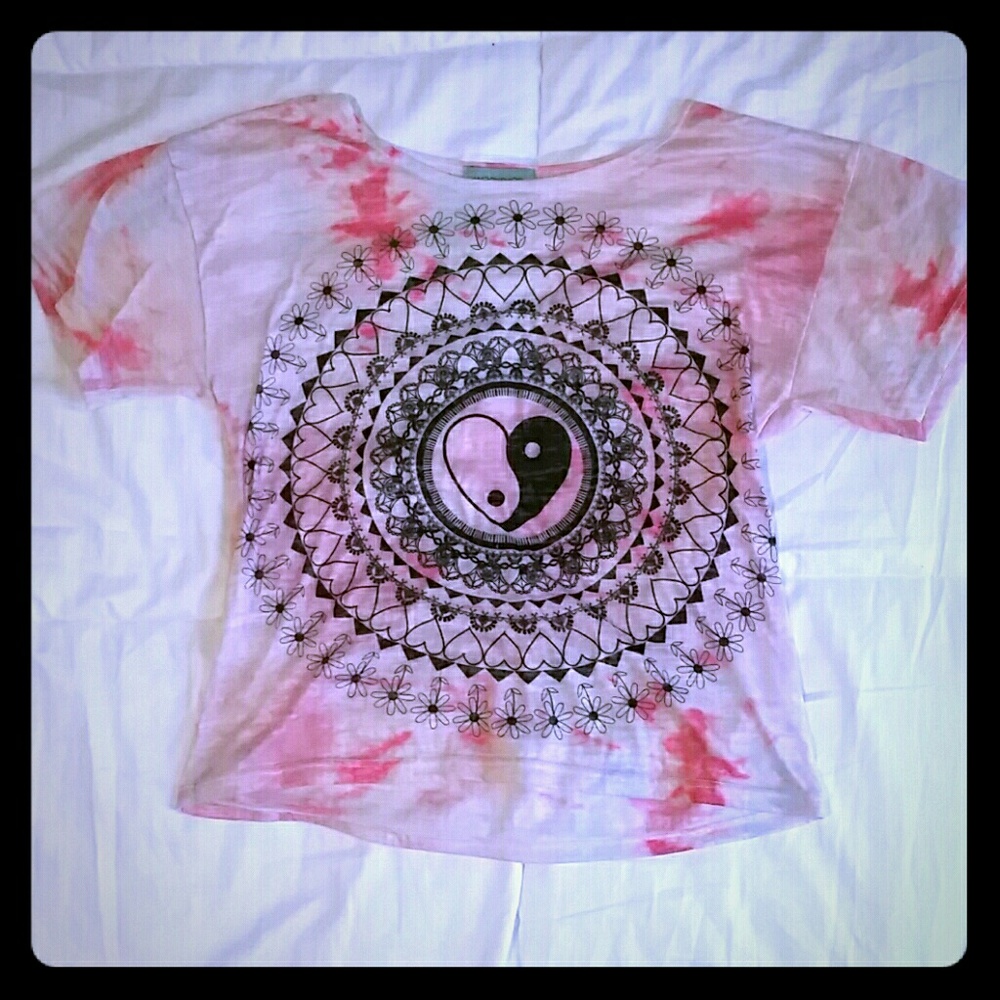 Pink tie-die tea