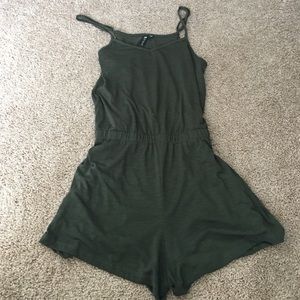Olive -green romper