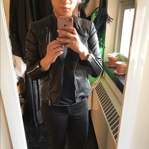 Zara leather jacket