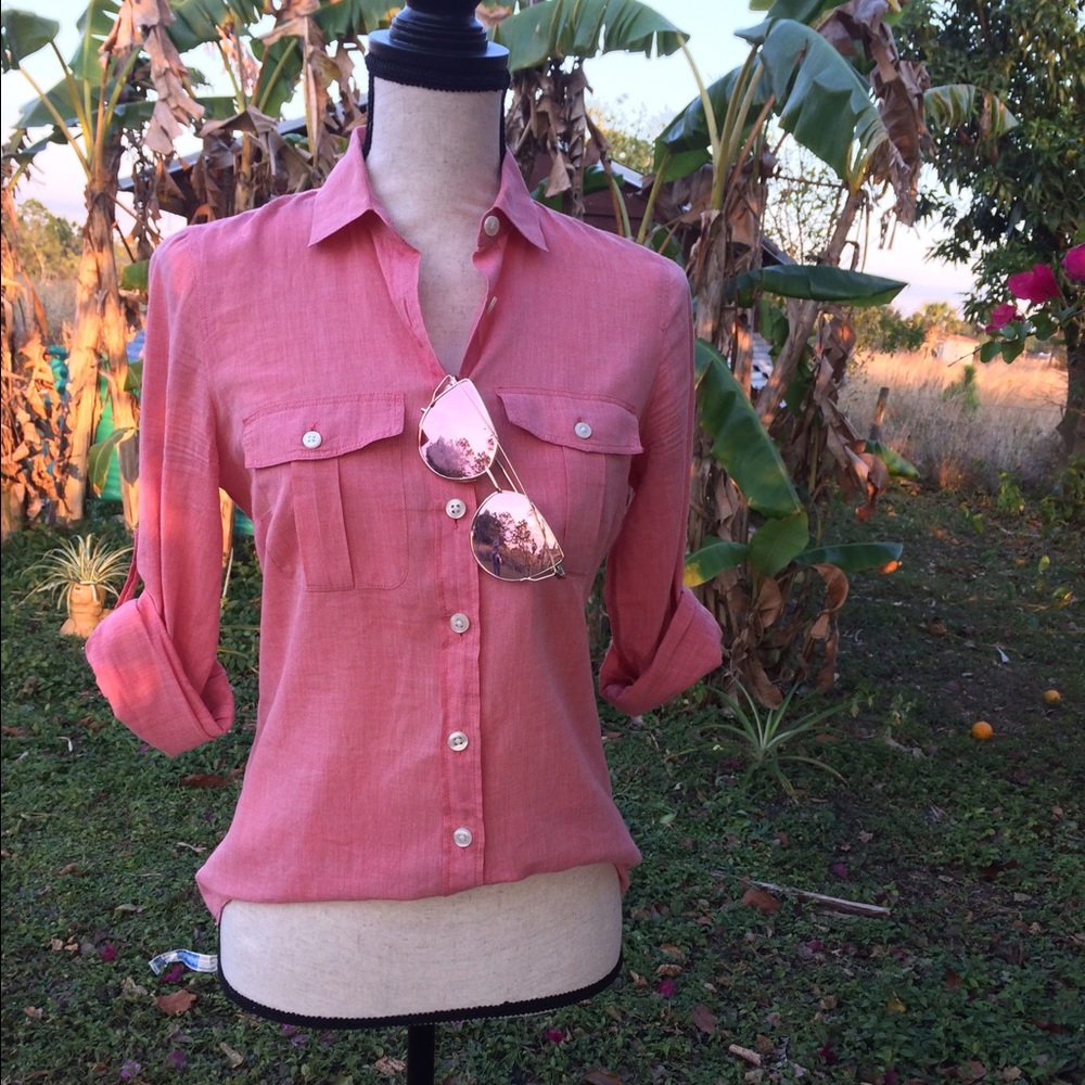 J. Crew Pink Button Down Shirt