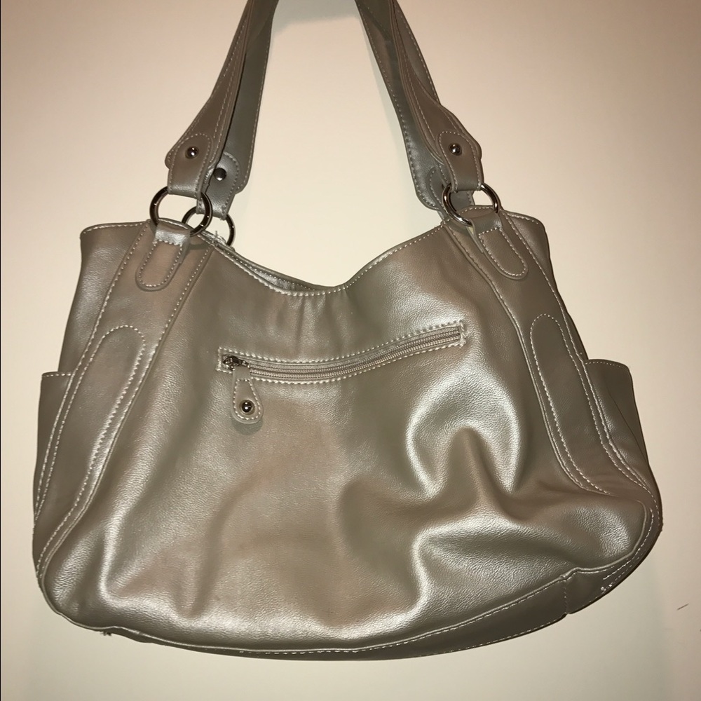 Silver handbag