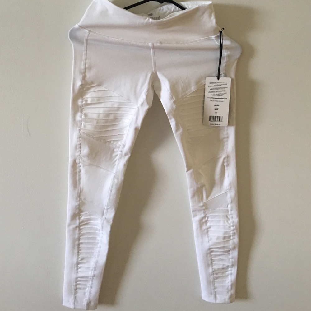 Brand New 90 Degree white mesh leggings