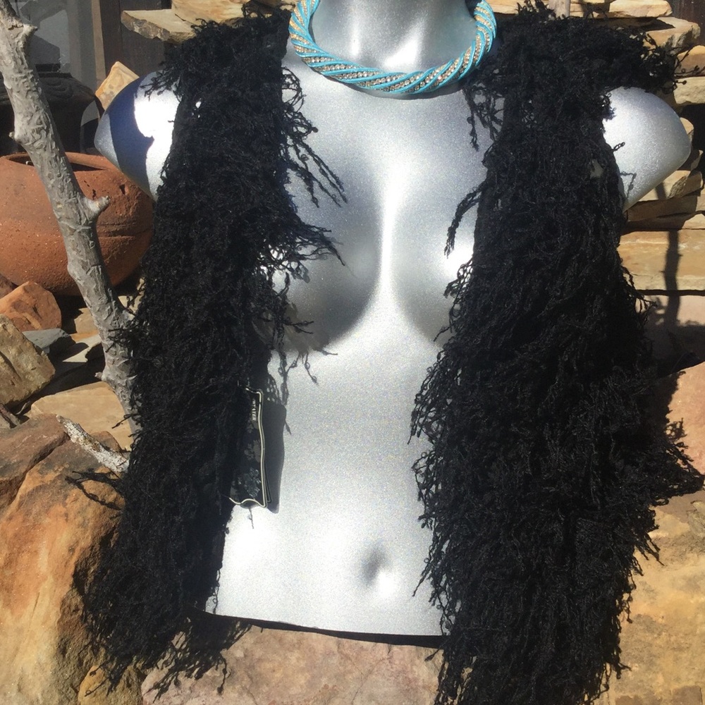 NWT Jin Kai open sweater vest ~M