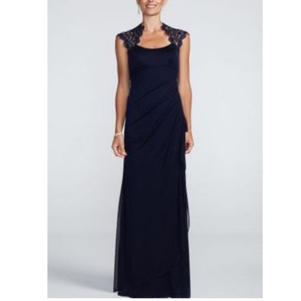 Navy evening blue dress -- plus size 👗😁