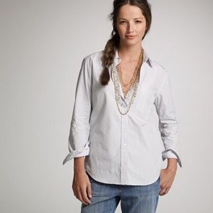 J.Crew His Derby-Stripe shirt in pink/white