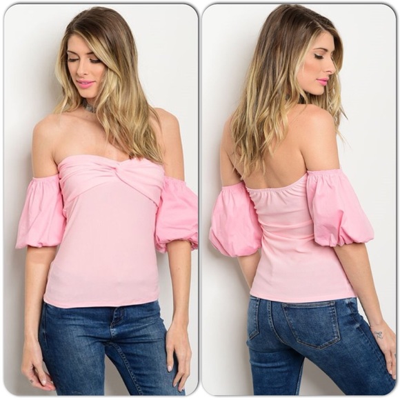 Off the Shoulder Top-Pink-Host Pick🌟LAST ONE - Picture 3 of 3