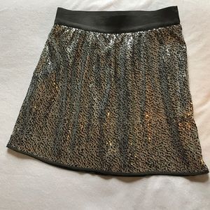 GAP Skirts - Gap silver sequin mini skirt. GAP Skirts - Gap silver sequin mini skirt.