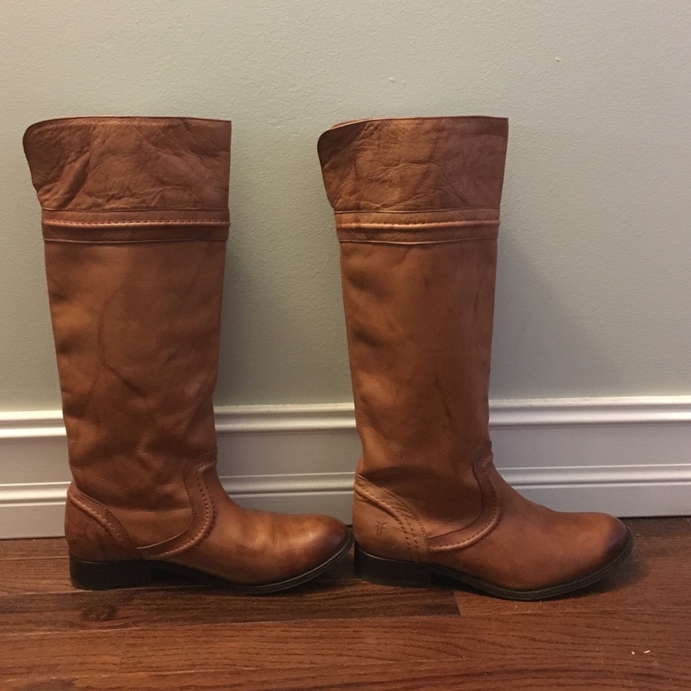 Frye Melissa Trapunto Boots knee high size 8