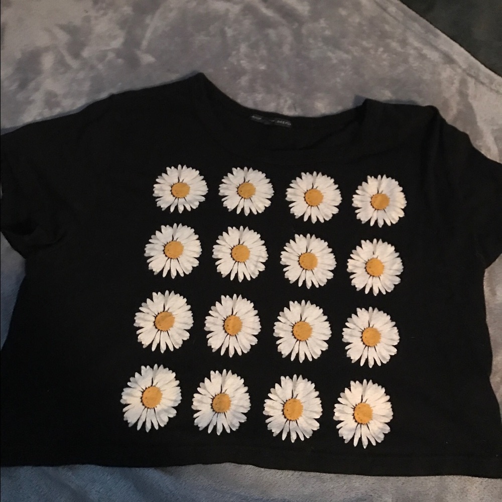 Cute flower crop top