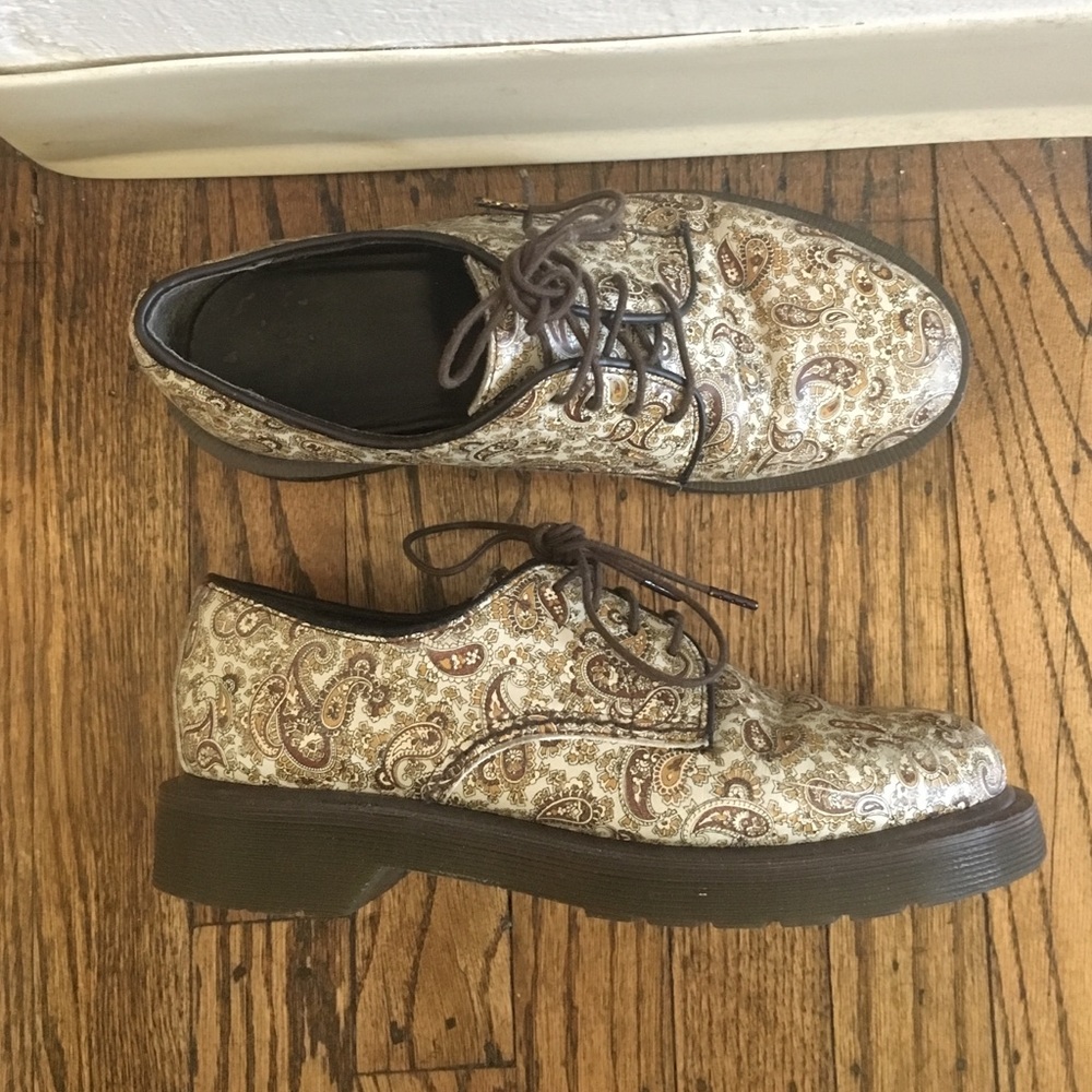 Dr. Marten's Paisley Print oxford shoe