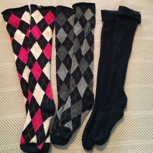 Lot is 3 A&F knee high socks