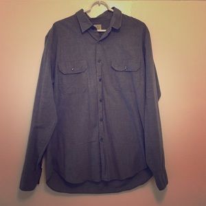 J Crew grey button down shirt