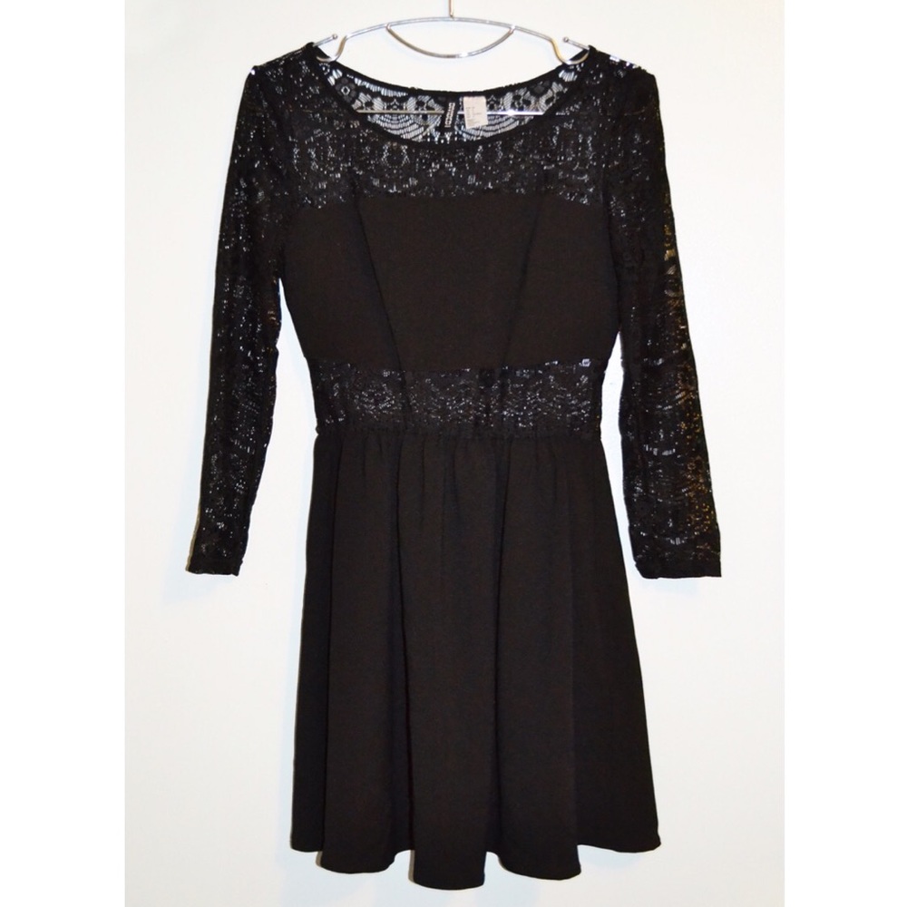 Black lace dress