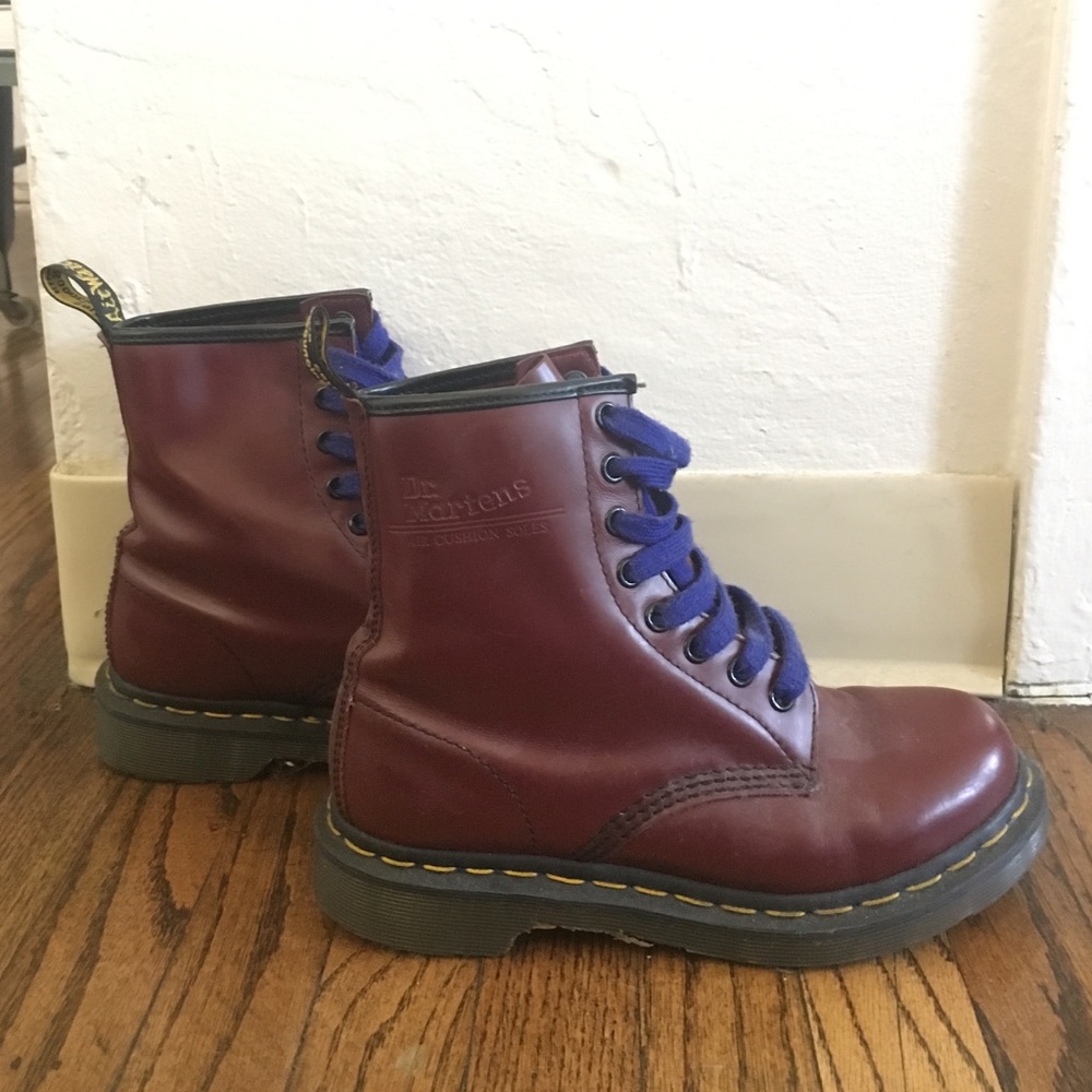 Dr. Marten's classic 8 eye boot in Oxblood