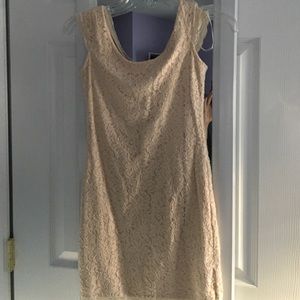 Cream lace dress size small