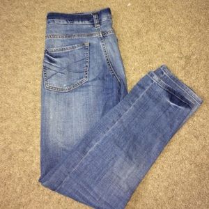 Dark wash Aeropostale ripped jeans
