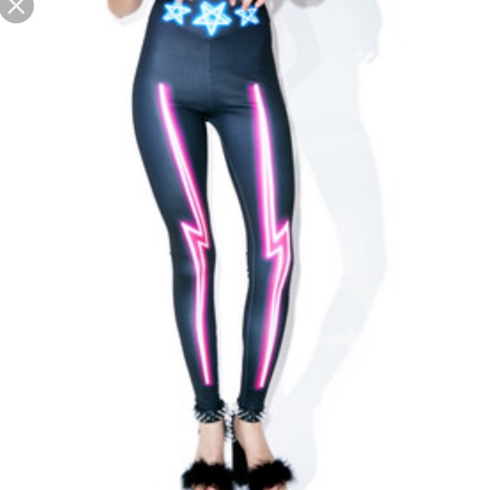 Nympha Nine Lives lightening bolt leggings
