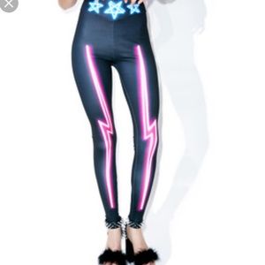 Nympha Nine Lives lightening bolt leggings