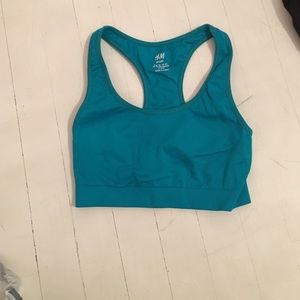 extra small h&m blue sports bra