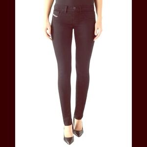 NWT Diesel Black Skinny Jeans Livier Jeggings