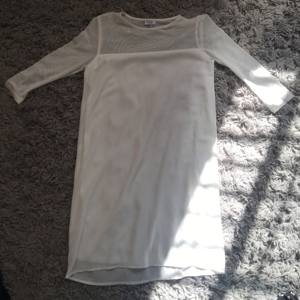 Tobi White Shift Dress