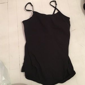 kids large black cami tank top