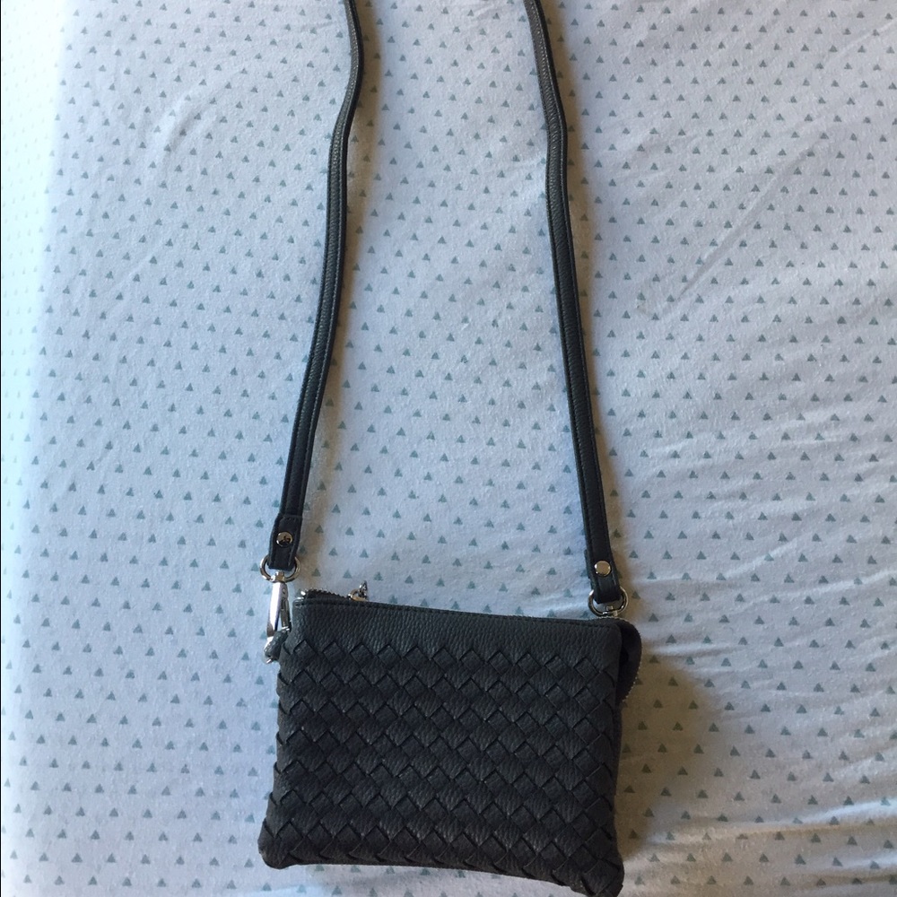 Brand new charcoal grey boutique crossbody