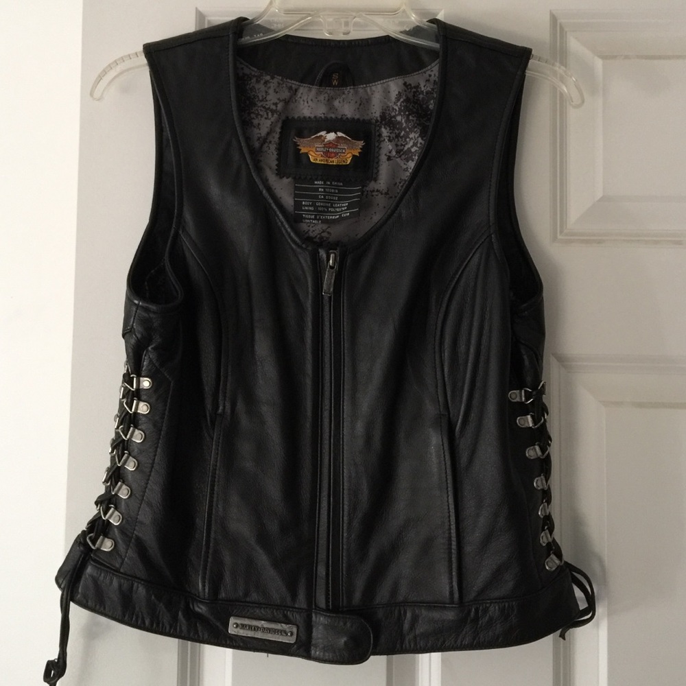 Ladies Harley Davidson Leather Vest