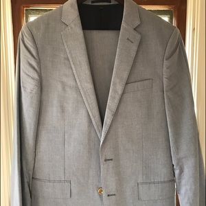 Ludlow suit in microstripe cotton