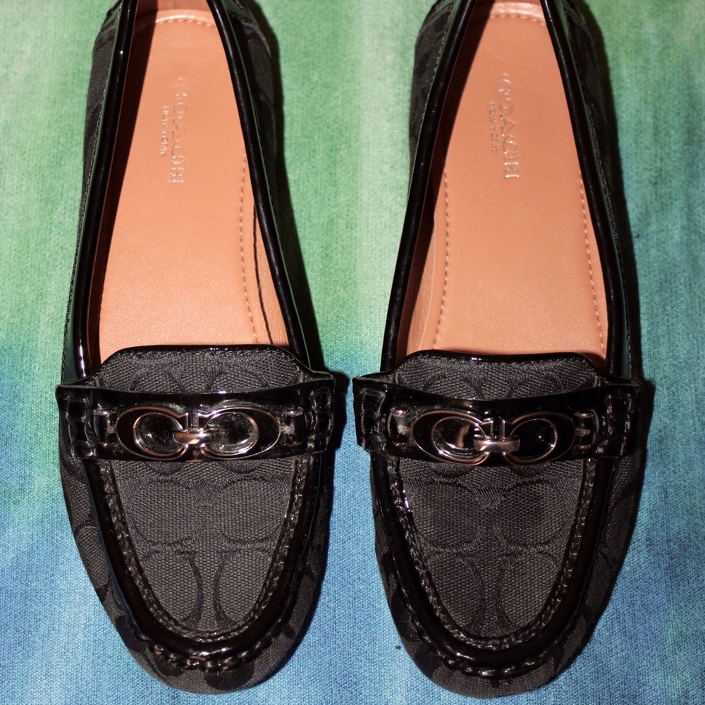 New Coach Women’s Canvas Loafer Black Size 6