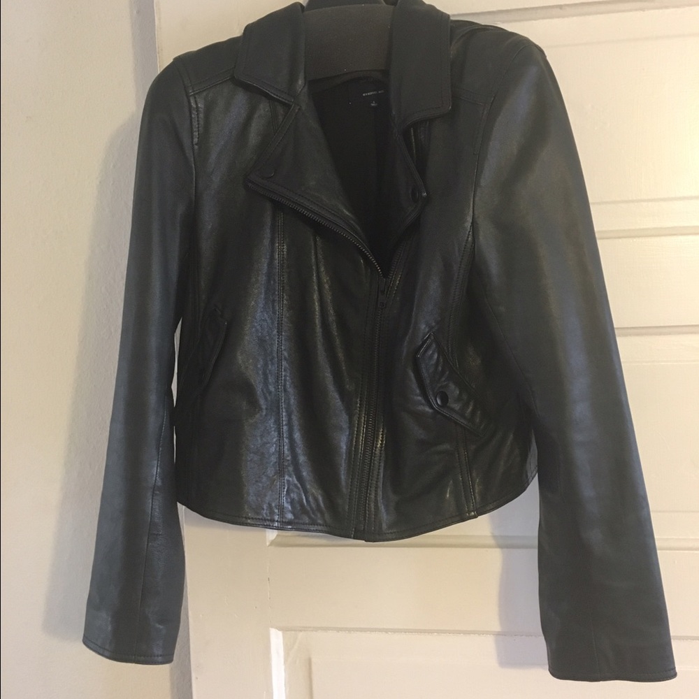Madewell Leather Motorcycle  Jacket