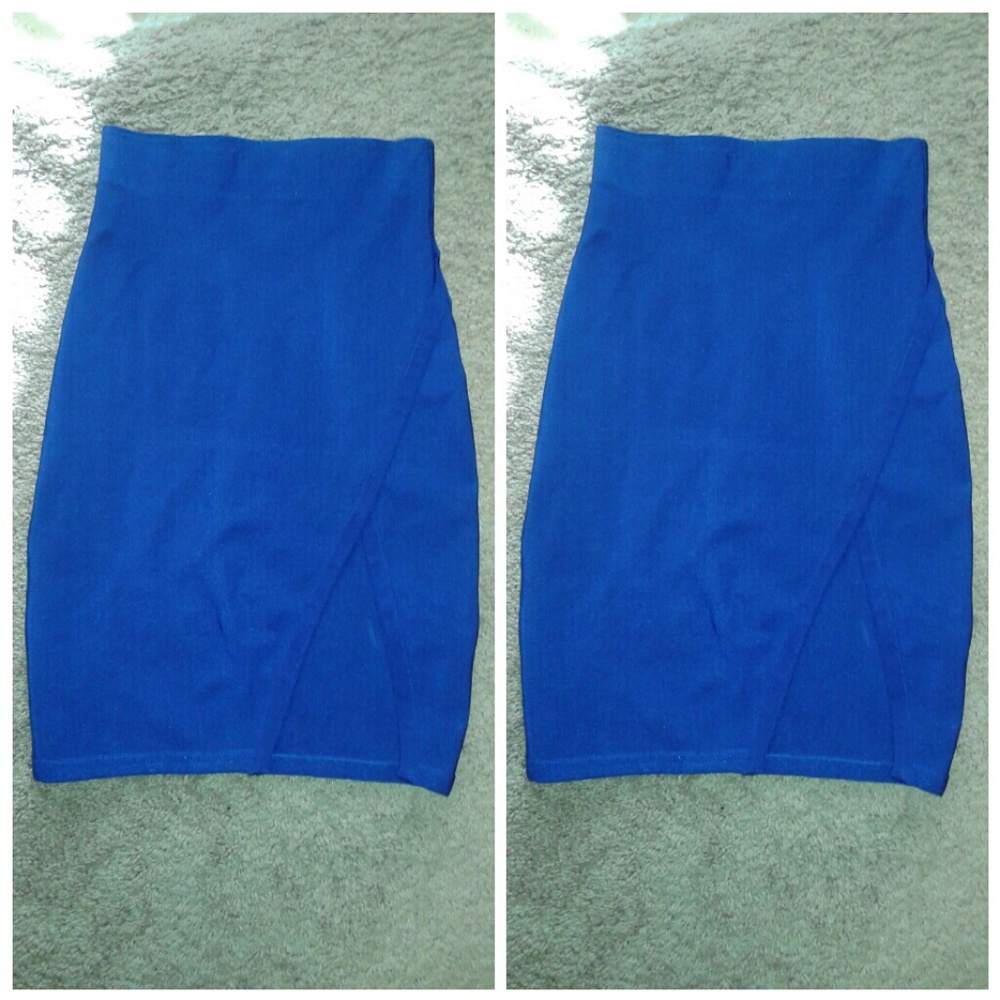 Blue bandage skirt