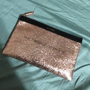 Sephora glitter makeup bag! Brand new!