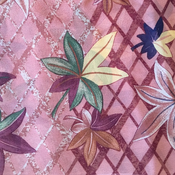 Silk trellis print scarf - Picture 3 of 4