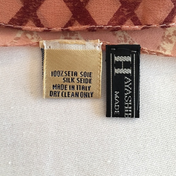 Silk trellis print scarf - Picture 4 of 4