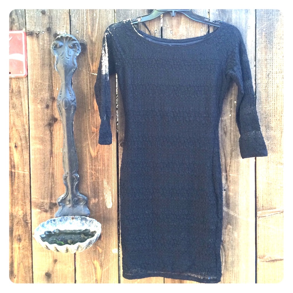 Black bodycon forever21 dress