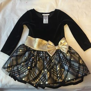 Black and gold formal dress in size 3T