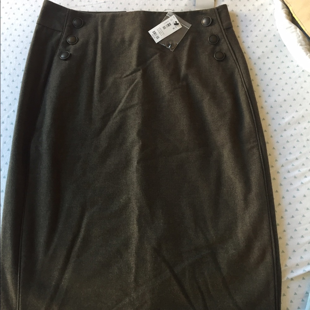 Army inspired pencil skirt