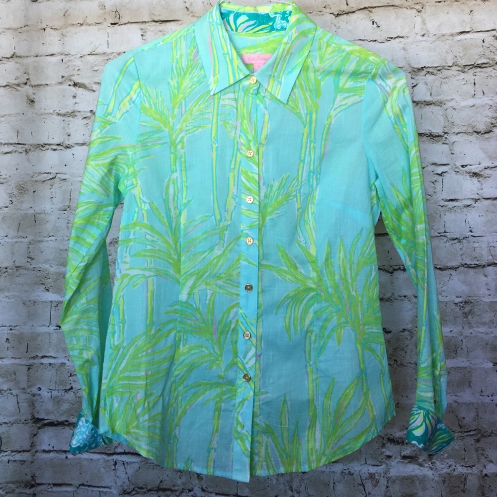 Lilly Pulitzer Button Down Shirt Size 2