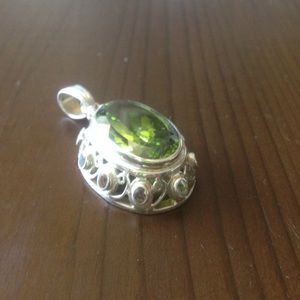 Large Peridot pendant by Shankari