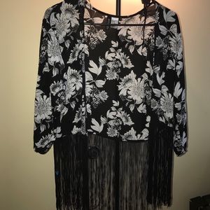 Black and white cardigan from h&M