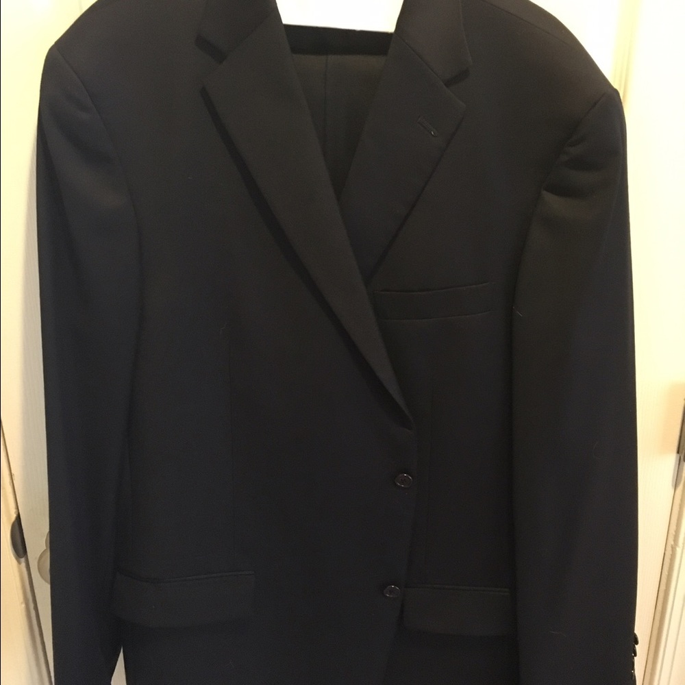 Blue, 2 button Hart Schaffner Marx suit
