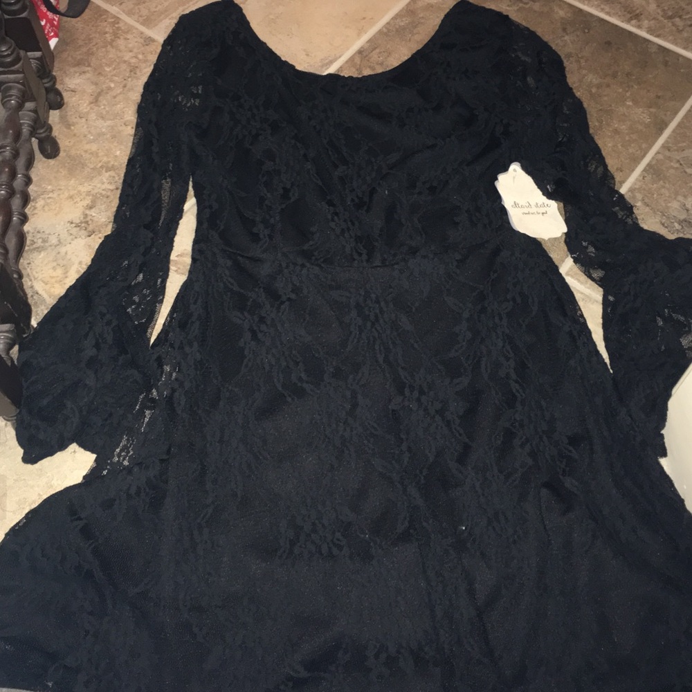 Lace black dress